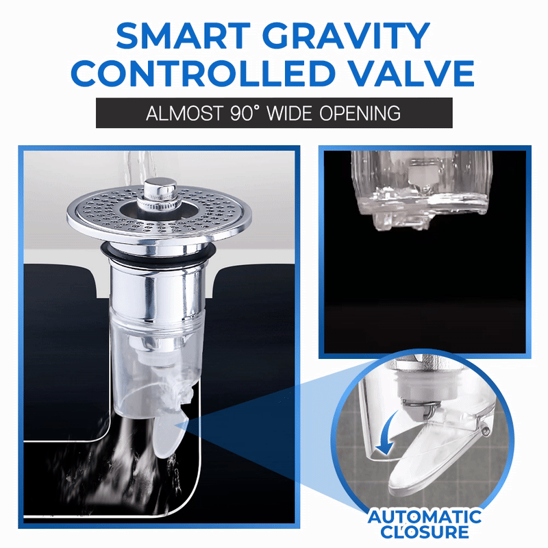 Velorandt® Stainless Steel Washing Basin Anti-Clogging Anti-odor Pop-up Drain Stopper & Hair Catcher