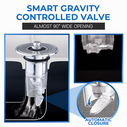 Velorandt® Stainless Steel Washing Basin Anti-Clogging Anti-odor Pop-up Drain Stopper & Hair Catcher