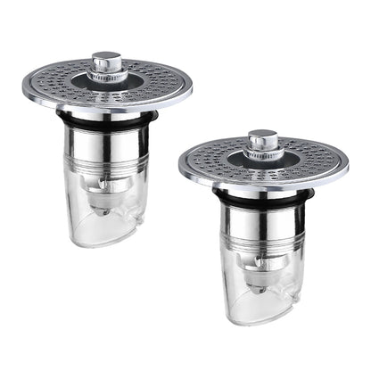 Velorandt® Stainless Steel Washing Basin Anti-Clogging Anti-odor Pop-up Drain Stopper & Hair Catcher