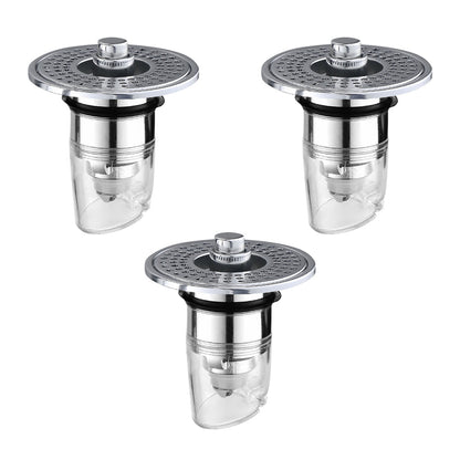 Velorandt® Stainless Steel Washing Basin Anti-Clogging Anti-odor Pop-up Drain Stopper & Hair Catcher