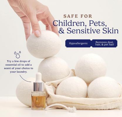 Velorandt® Natural Fabric Softener Laundry Wool Dryer Balls